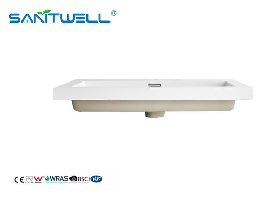 OEM Acceptable SWF804 Cheap Price Stone Resin Basins Thicjk Edge Various Sizes Washing Hand Basins For Hotel