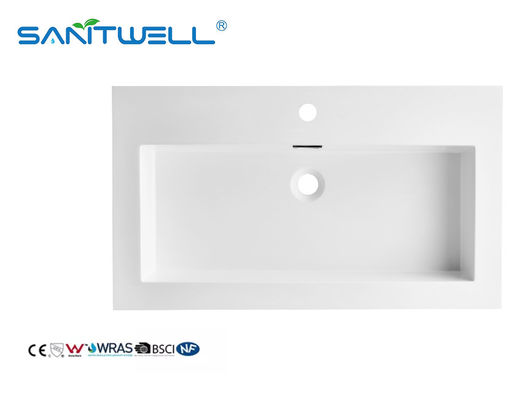 OEM Acceptable SWF804 Cheap Price Stone Resin Basins Thicjk Edge Various Sizes Washing Hand Basins For Hotel