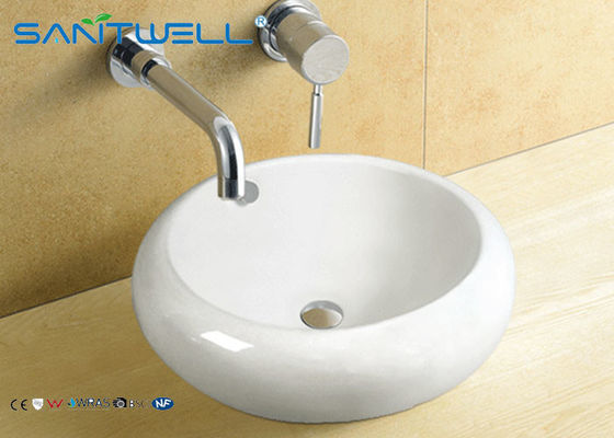 Western Style Counter Top Wash Basin Antique Bathroom Ceramic Cabinet Sink 500*500*165mm