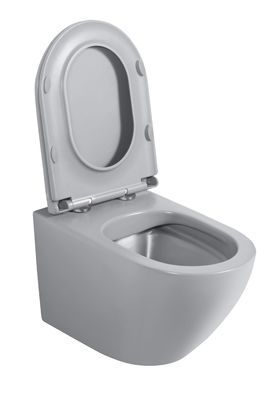 CE European Style Wall Mounted Concealed Tank D Shape Round Ceramic Wall Hung Toilet for Bathroom