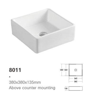 Modern Bathroom Vessel Sink Counter Top Porcelain Sink Ceramic Counter Table Top Hand Wash Basin