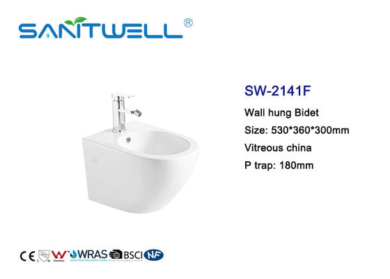 Bathroom Sanitary Ware Wall Hung Bidet Self Cleaning Fashionable Design