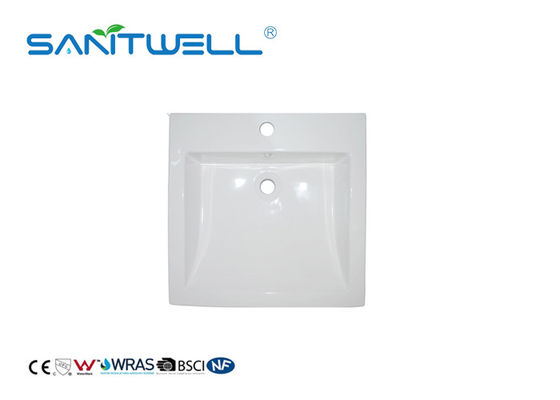 Home / Hotel Bathroom Ceramic Countertop Basin With Standard Size 530 * 510 * 170mm
