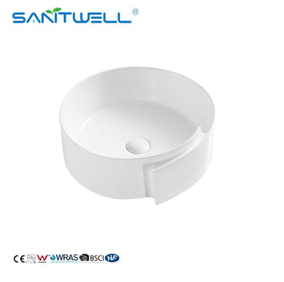 2022 Chaozhou Bathroom Slimline 160mm Sanitary Ceramic Basin Above Counter Basin