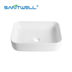glaze Modern rectangular Art Wash Basin Color Ceramic Basin vanity Wall hung Above Counter Basin
