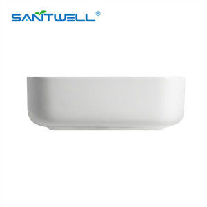 glaze Modern rectangular Art Wash Basin Color Ceramic Basin vanity Wall hung Above Counter Basin