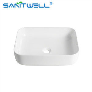 glaze Modern rectangular Art Wash Basin Color Ceramic Basin vanity Wall hung Above Counter Basin