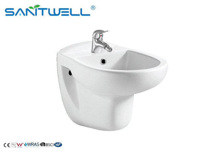 Ceramic Women Wall Mounted Bidet S Trap 540*360*400mm CE Certification