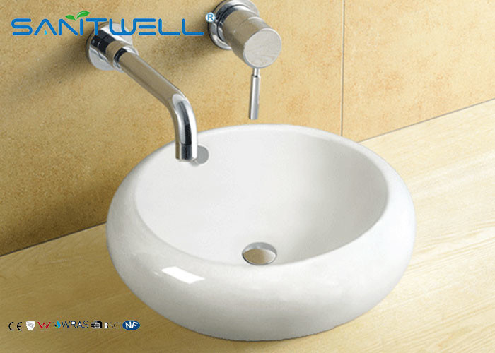 Western Style Counter Top Wash Basin Antique Bathroom Ceramic Cabinet Sink 500*500*165mm